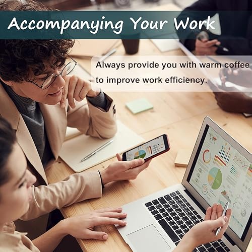 Miniatura 6 de Calentador de velas, calentador de taza de café, calentador de café de acero inoxidable para escritorio, calentador de taza de café con apagado