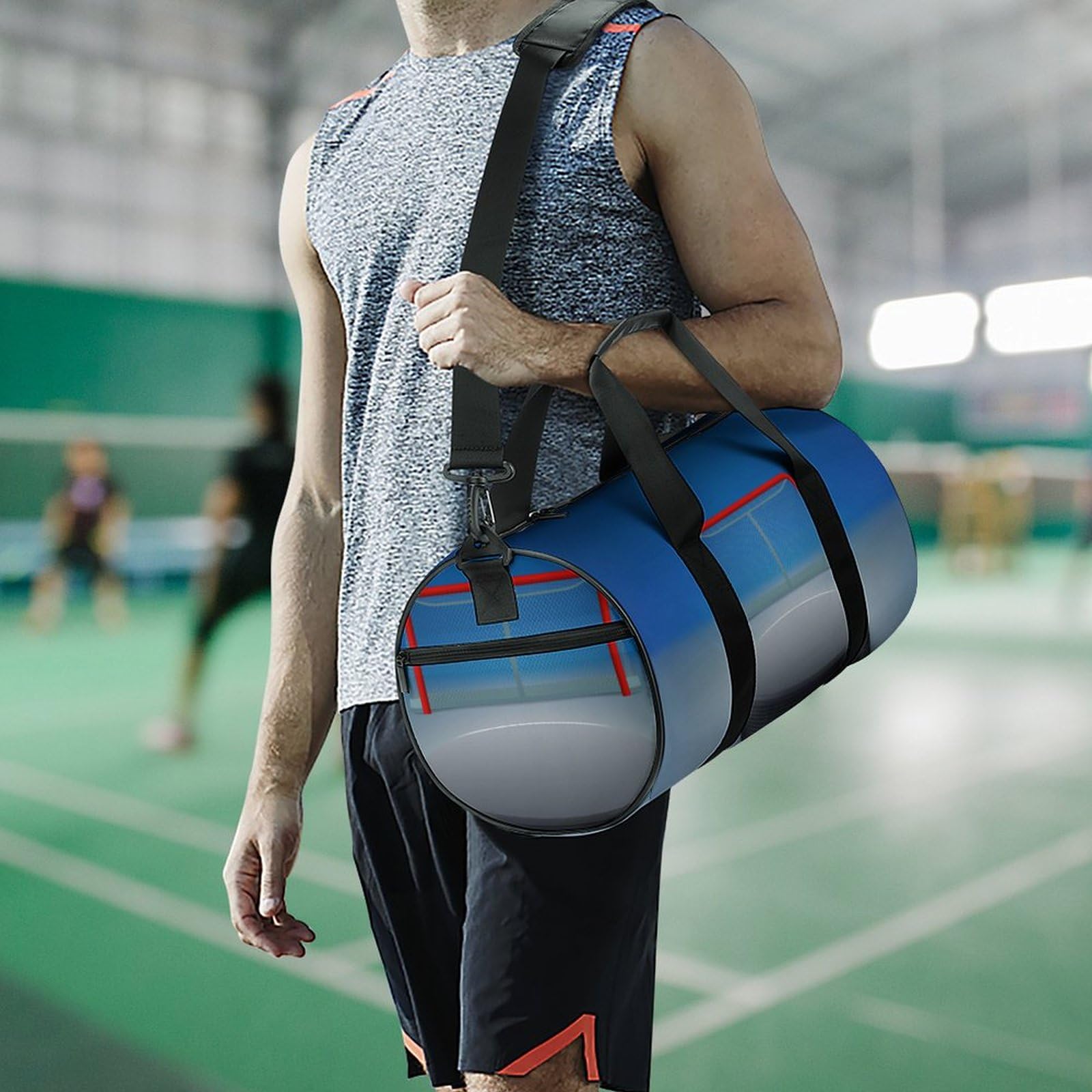 Hockey sur Glace Sac De Sport Gym Sac De Voyage Sac Week-End Duffel Bag pour Camping Randonnée Voyage 45x23x23cm