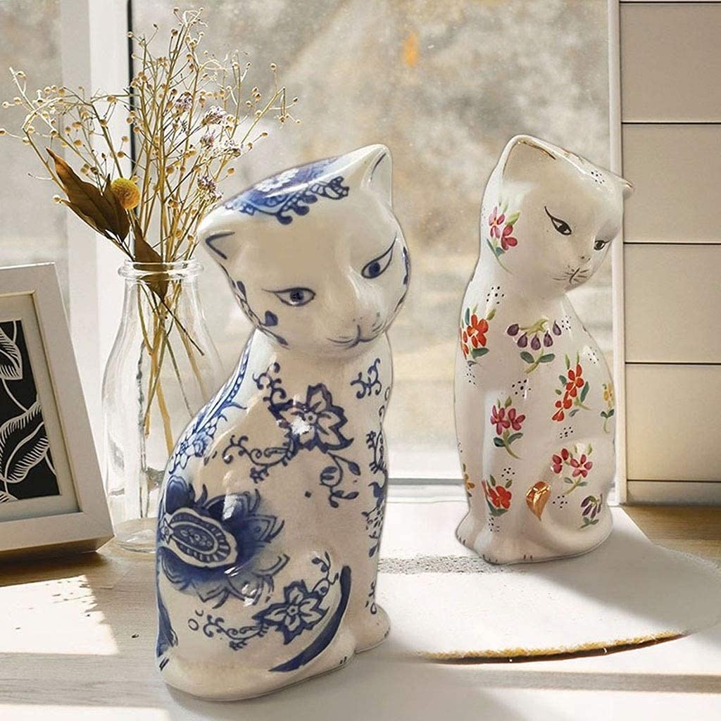 ねこ　猫　白猫　中国美術　陶器　置物　インテリア　工芸品　美術品　A3439 ねこ 猫 白猫 中国美術 陶器 置物 インテリア 工芸品 美術品 A3439
