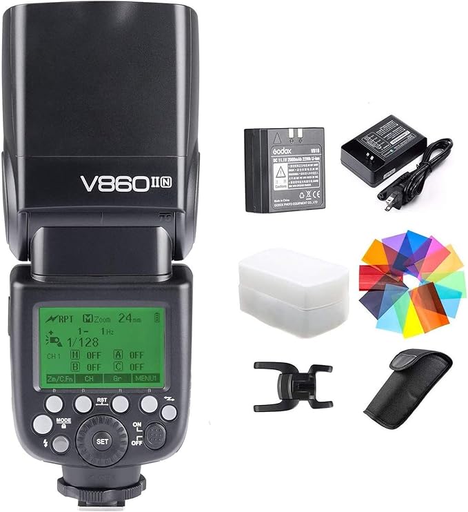 GODOX V860IIN Kit ITTL GN60 2.4G HSS 1/8000s Liion Battery Camera