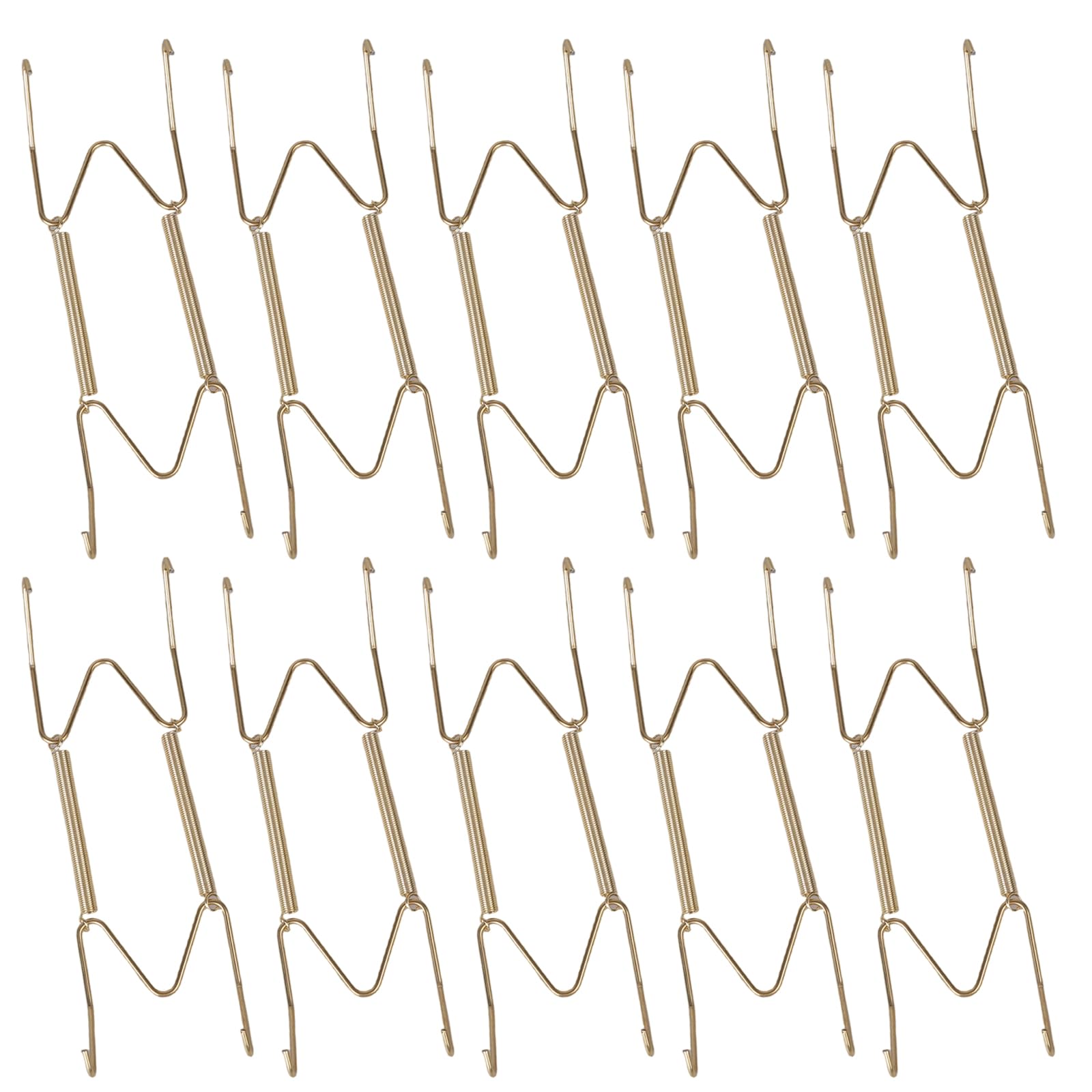 APGLSXY 10Pcs Invisible Steel Plate Hangers with Nonslip Spring for Stylish Home Decoration Steel Plate Hangers