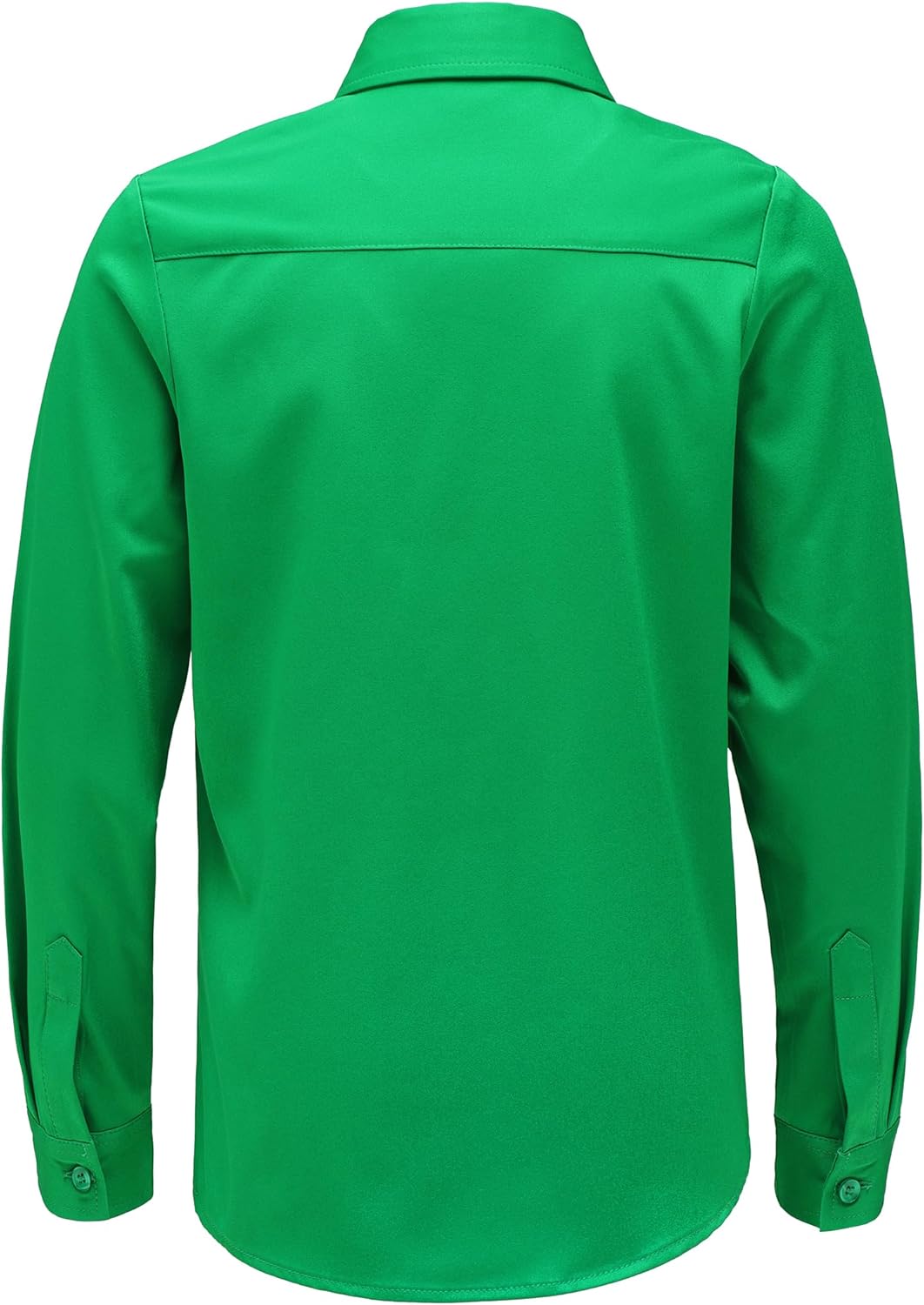 Boys Stretch Wrinkle Free Dress Shirts Button Down Shirt Long Sleeve Formal School Uniform Shirts - Image 3