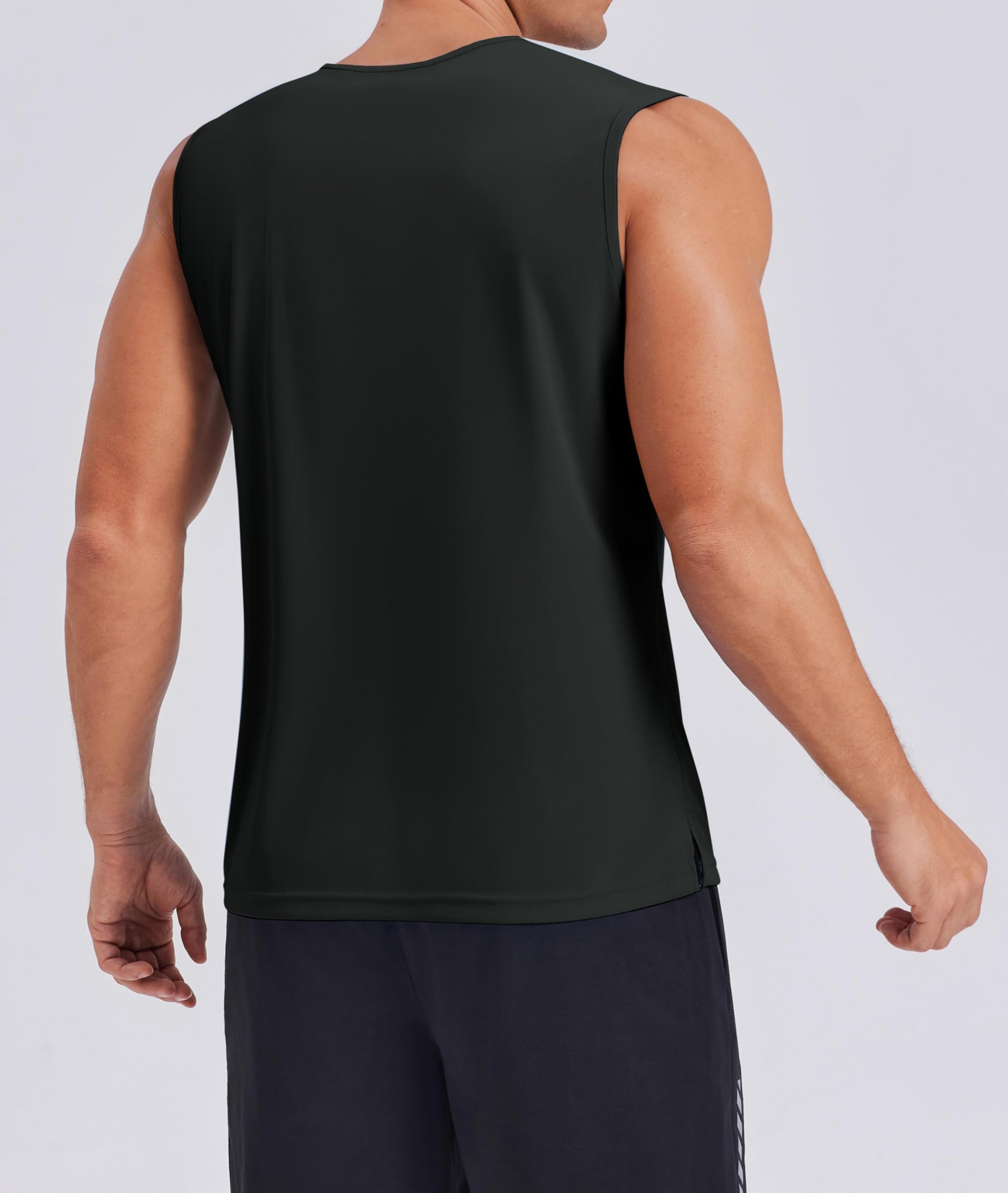 PINSPARK Camiseta Sin Mangas Hombre UPF 50+ Secado Rápido Gimnasio Deportes Running