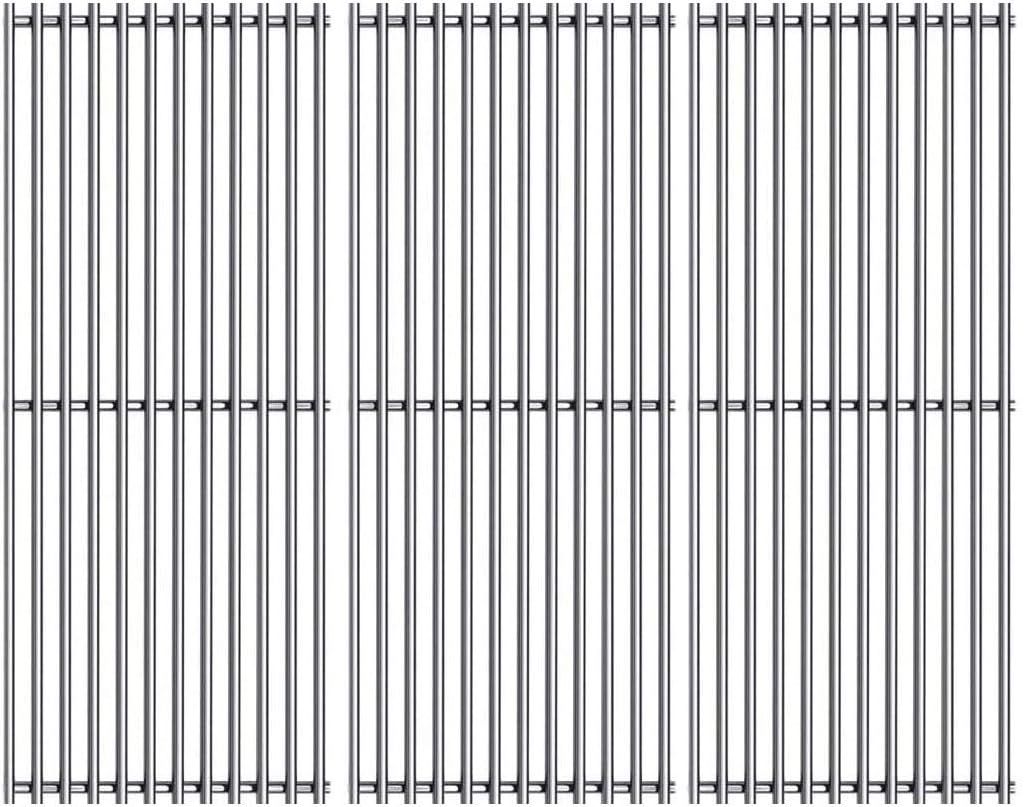 SE1343(3-Pack) 16 3/8" Stainless Steel Cooking Grid Grates Replacement for Backyard BY14-101-001-099, GBC1449W-C, GBC1449WBS-C, GBC1449WRS-C Uniflame GBC1030W GBC1030WRS GBC1030WRS-C, GBC1134