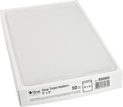 Miniatura 8 de C-Line Vinyl Shop - Soporte para boletos, ambos lados transparentes, lado largo abierto, 12 x 9 pulgadas, 50 por caja (80129)