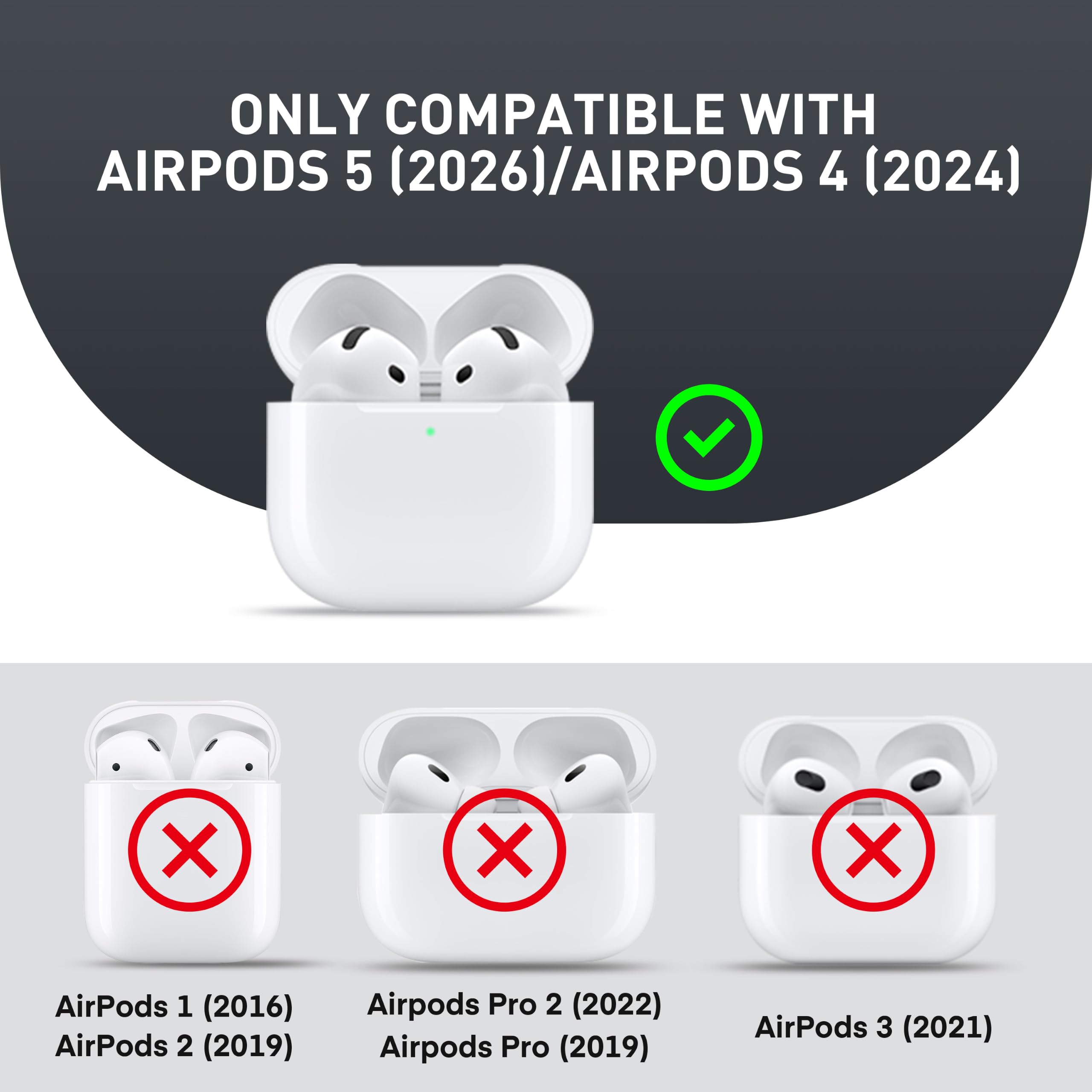 Amazon.co.jp: Maxjoy AirPods4用ケース ロック付き AirPods第4世代