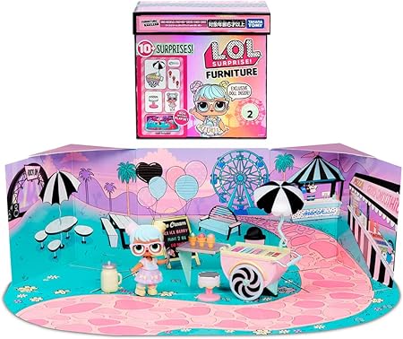 Amazon 国内販売正規品 L O L サプライズ ファニチャー シリーズ2 アイスクリーム ポップアップ With ボン ボン 人形 ドール おもちゃ