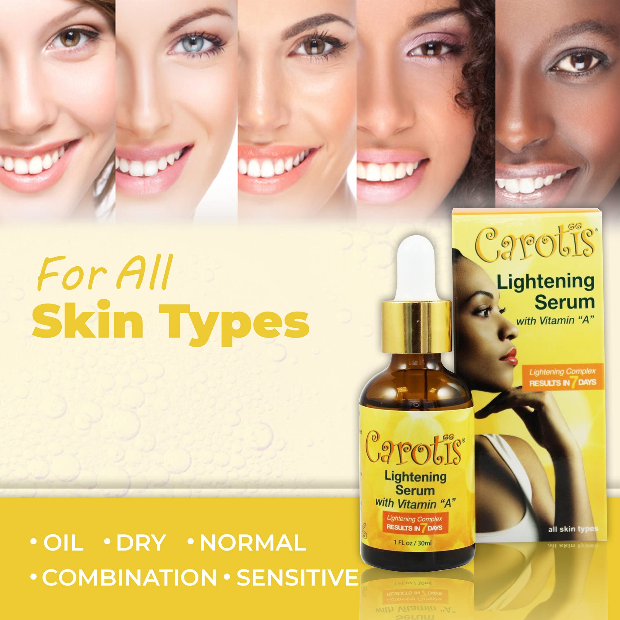 Buy Carotis Skin Lightening Serum 1 fl oz / 30 ml Dark Spots Corrector Serum for Face & Body