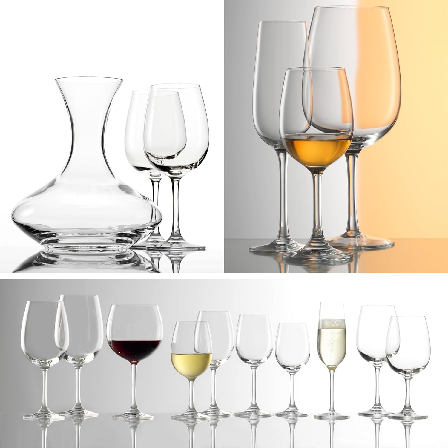 Stölzle Lausitz Bordeaux Glasses Weinland Set of 6, 22.25 oz – Elegant Red Wine Glasses Perfect for Bordeaux – Crystal Wine Glasses for Aroma Enhancement – Dishwasher Safe & Made in Germany