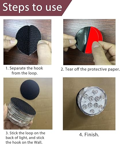 Miniatura 6 de Luces de tocador de baño inalámbricas, funciona con pilas, luz LED impermeable para ducha, spa, baño, sobre espejo, pared, techo, control remoto,