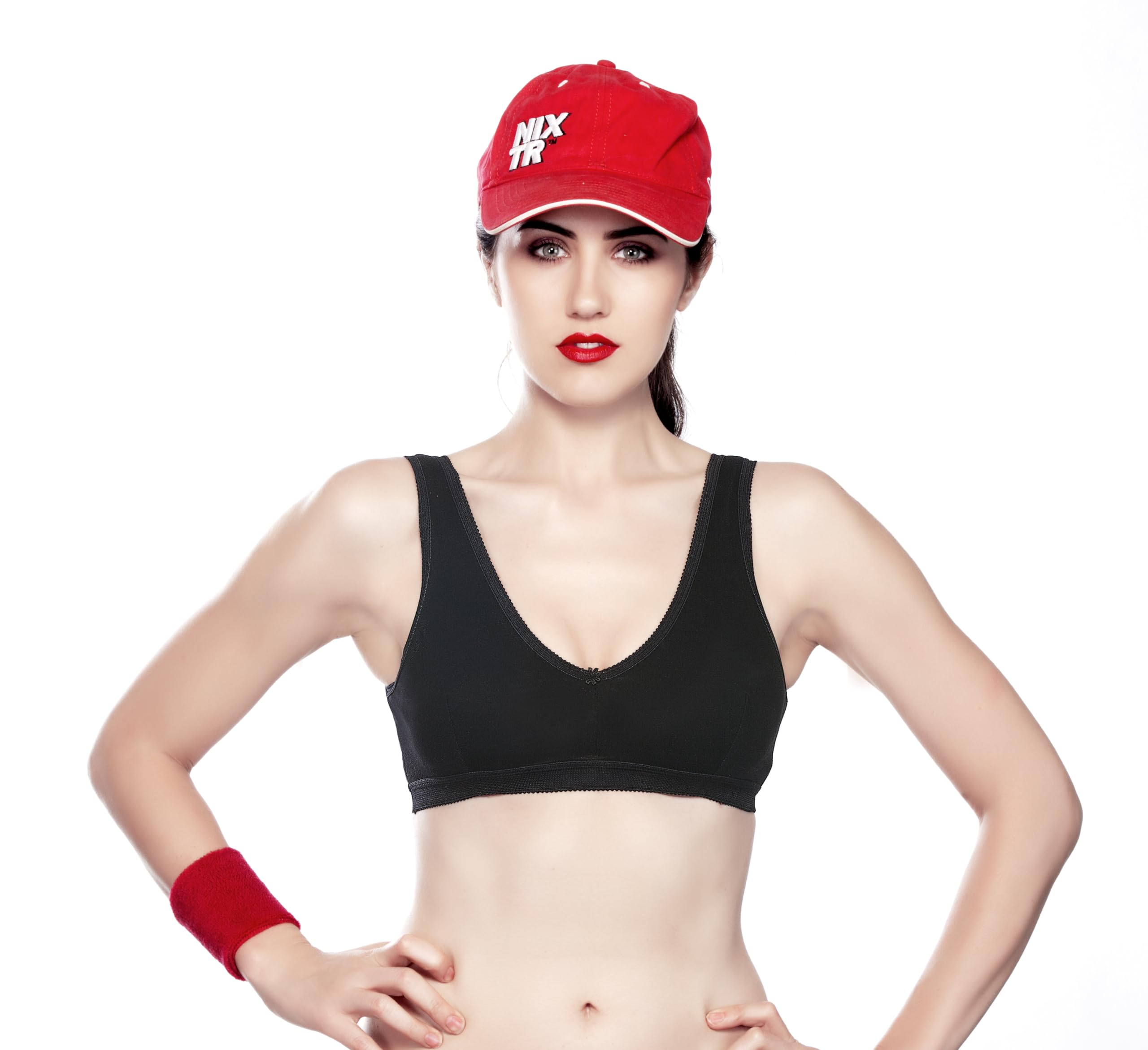 ollo by Avon Brassiers Cotton-Blend Sports Bra – Wirefree| Medium Intensity Sports Bra– Style MONITA-picture-11