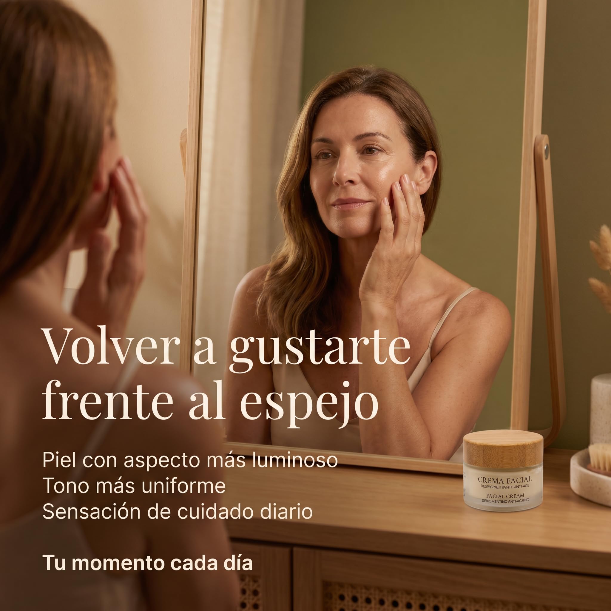 Crema Facial Mujer Antiedad Despigmentante Coreana con Centella Asiatica y Niacinamida Acido Hialuronico reduce Manchas Arrugas y Flacidez Piel Madura 40 años Hidratante Antiarrugas dia y noche 50 ml