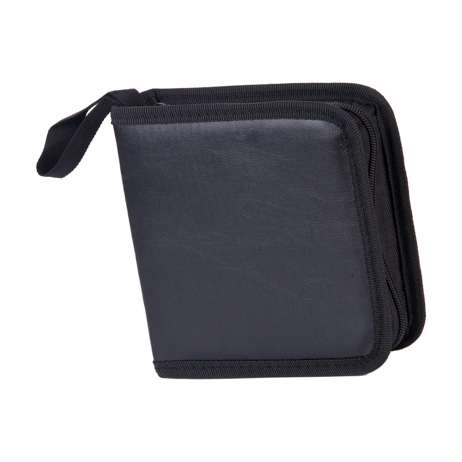 CD DVD Case High Quality PU Leather Sleeve for Car Home and Travel CD Wallet|Computers/Tablets & Networking |Media Cases, Sleeves & Wallets-image-48