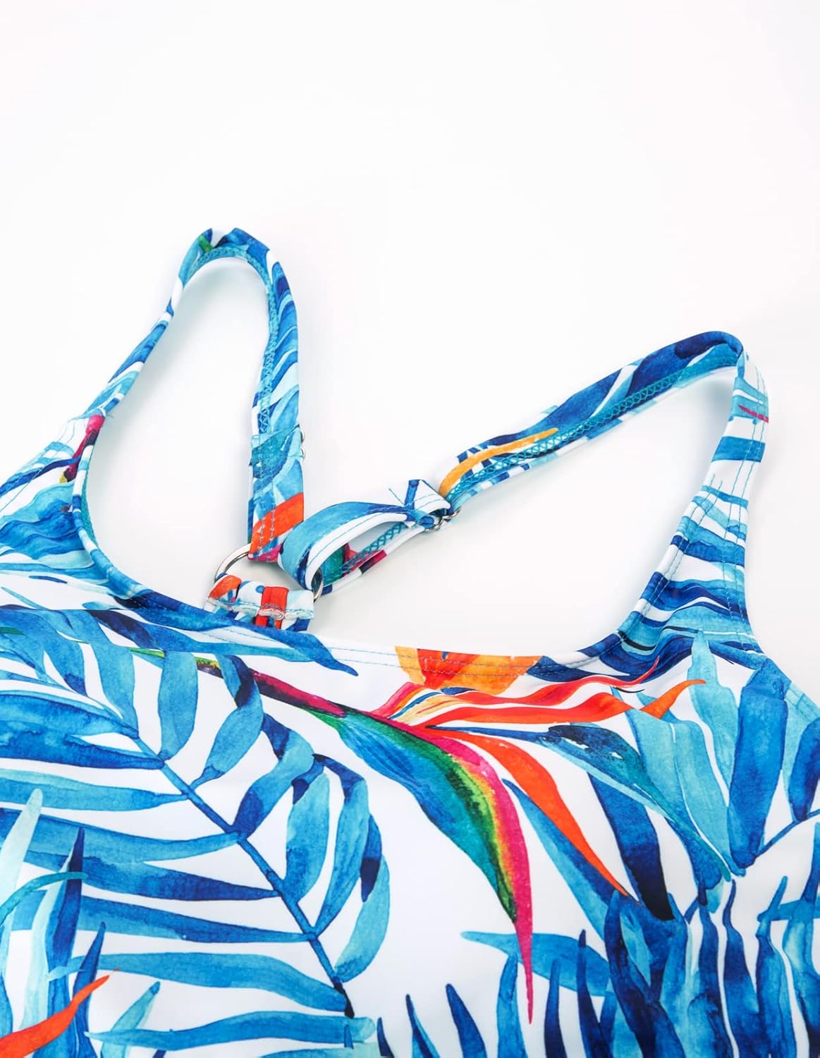 Miniatura 5 de Hanna Nikole Traje de baño de 3 piezas para mujer, talla grande, control de abdomen, conjunto de tankini atlético