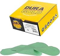 Vista 15 de Dura-Gold Discos de lija PSA de película verde de 5 pulgadas, grano 180 (caja de 50), discos de papel de lija autoadhesivos con parte trasera