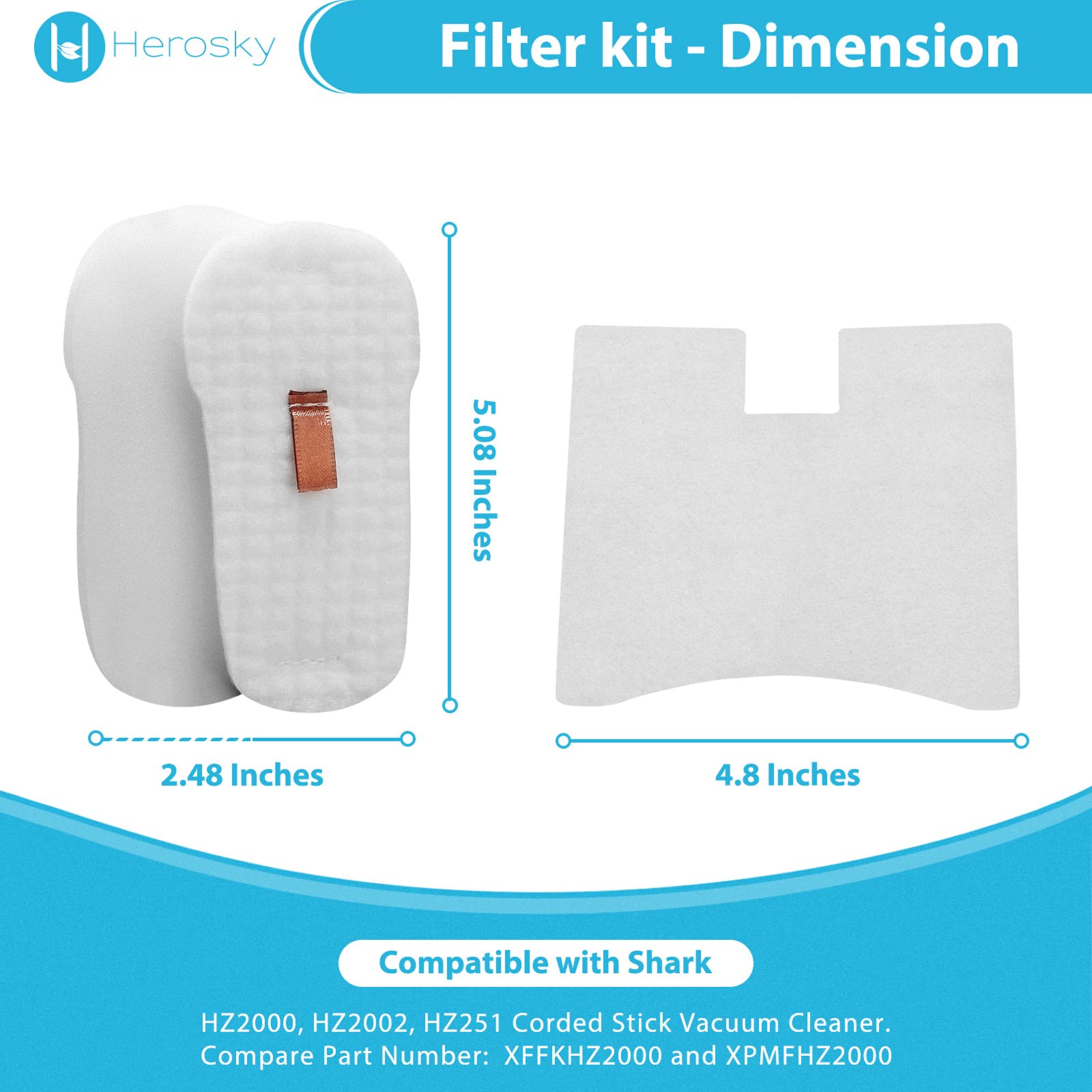 Shark Filter Kit - HZ2000, HZ602 Replacement Filters -3