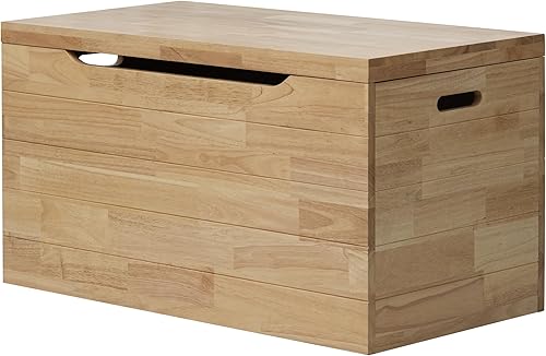 Miniatura 14 de eHemco Baúl de almacenamiento de mimbre de jacinto de agua resistente con marco de metal, 30 x 17.5 x 17.5 pulgadas, lavado marrón claro