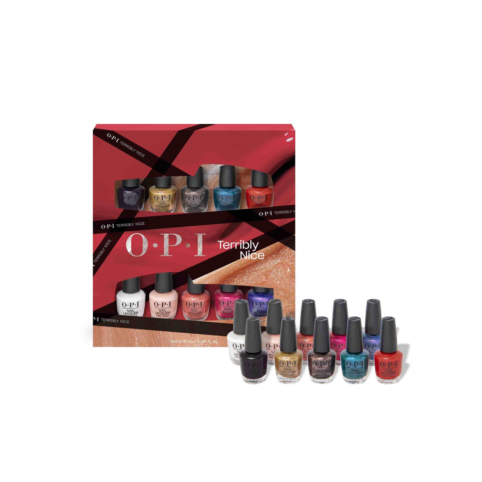 OPI Classic Nail Polish, Long-Lasting Luxury Nail Varnish, Original High-Performance, Terribly Nice Holiday Collection