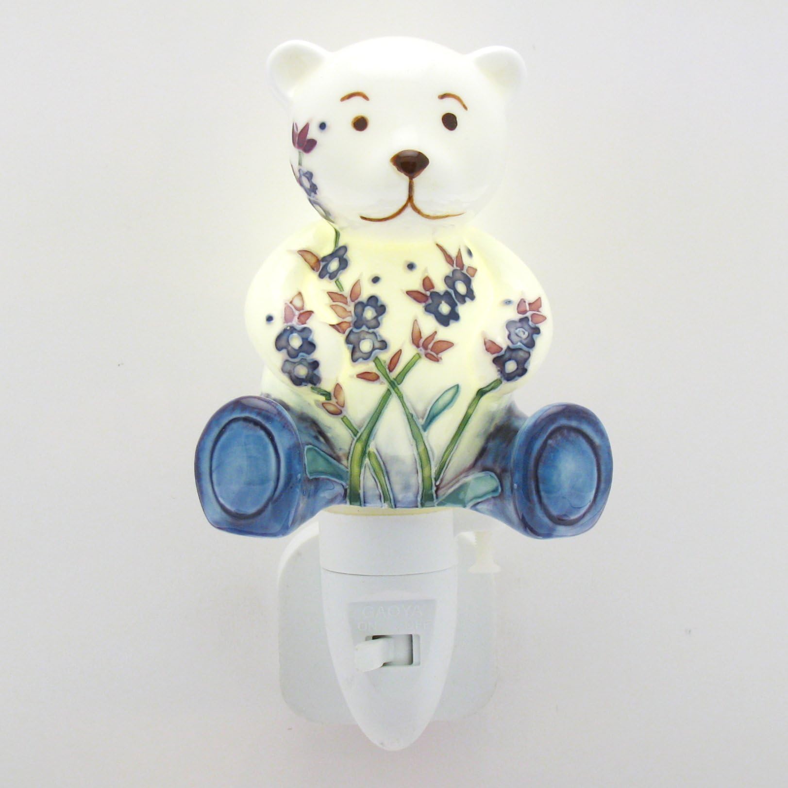 Old Tupton Ware - Lavender Design Teddy Bear Night Light . FREE UK Delivery