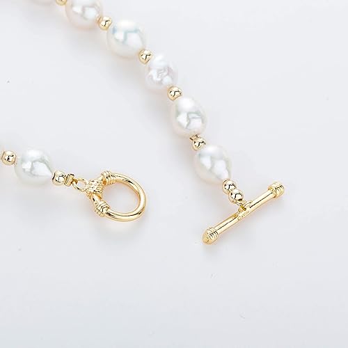 Miniatura 8 de KVLmoze Layered Pearl Bracelets Vintage Stylish 3-5mm Handpicked Double Layer Pearl Strand Bracelet for Girls Women