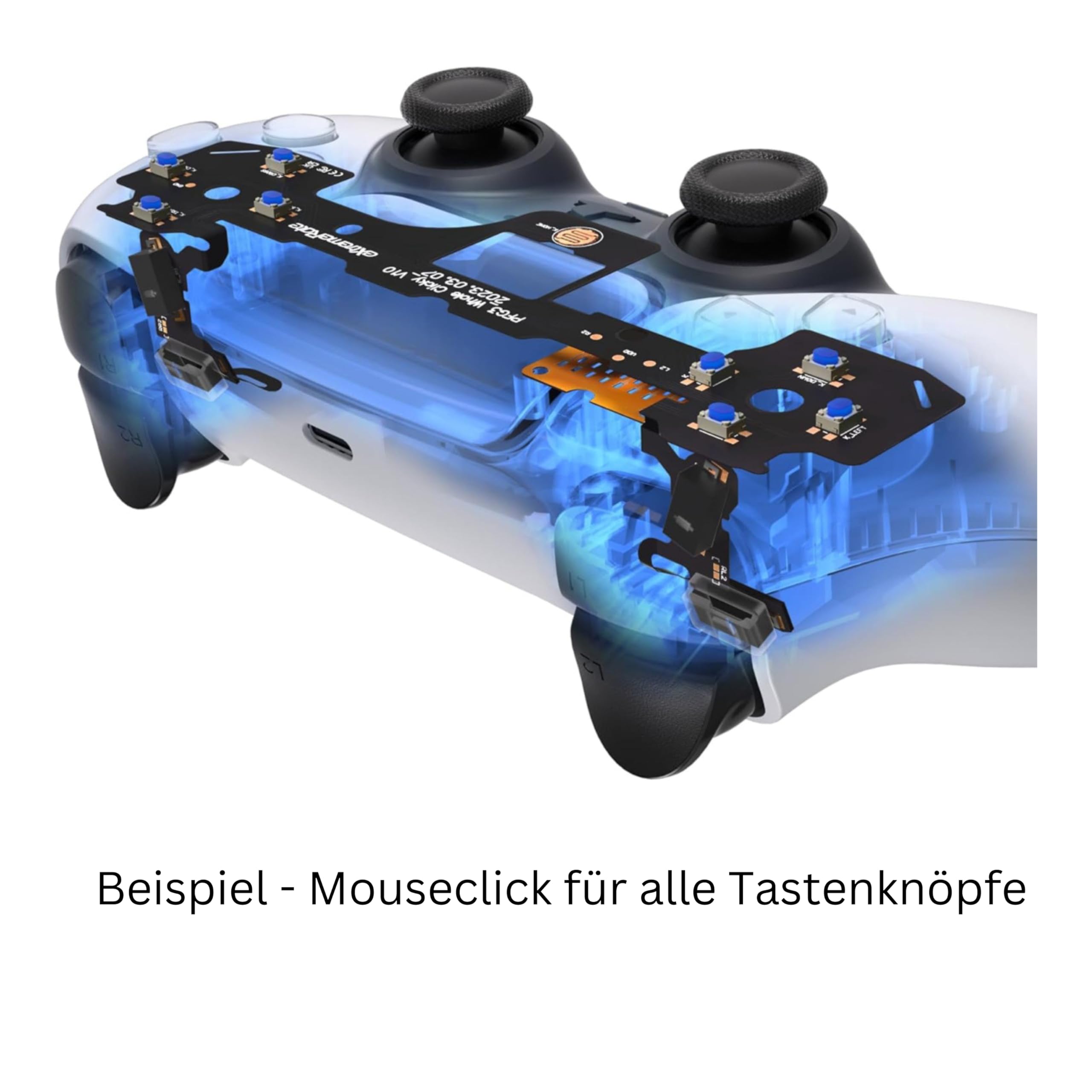 PAJU-TECHNIK Gaming Controller Punisher 2er Paddle, Kompatibel mit PS5 & PC, Hall Effekt Sticks, Analoge Face Click Buttons + Smart Trigger & Bumper, Performance Grip