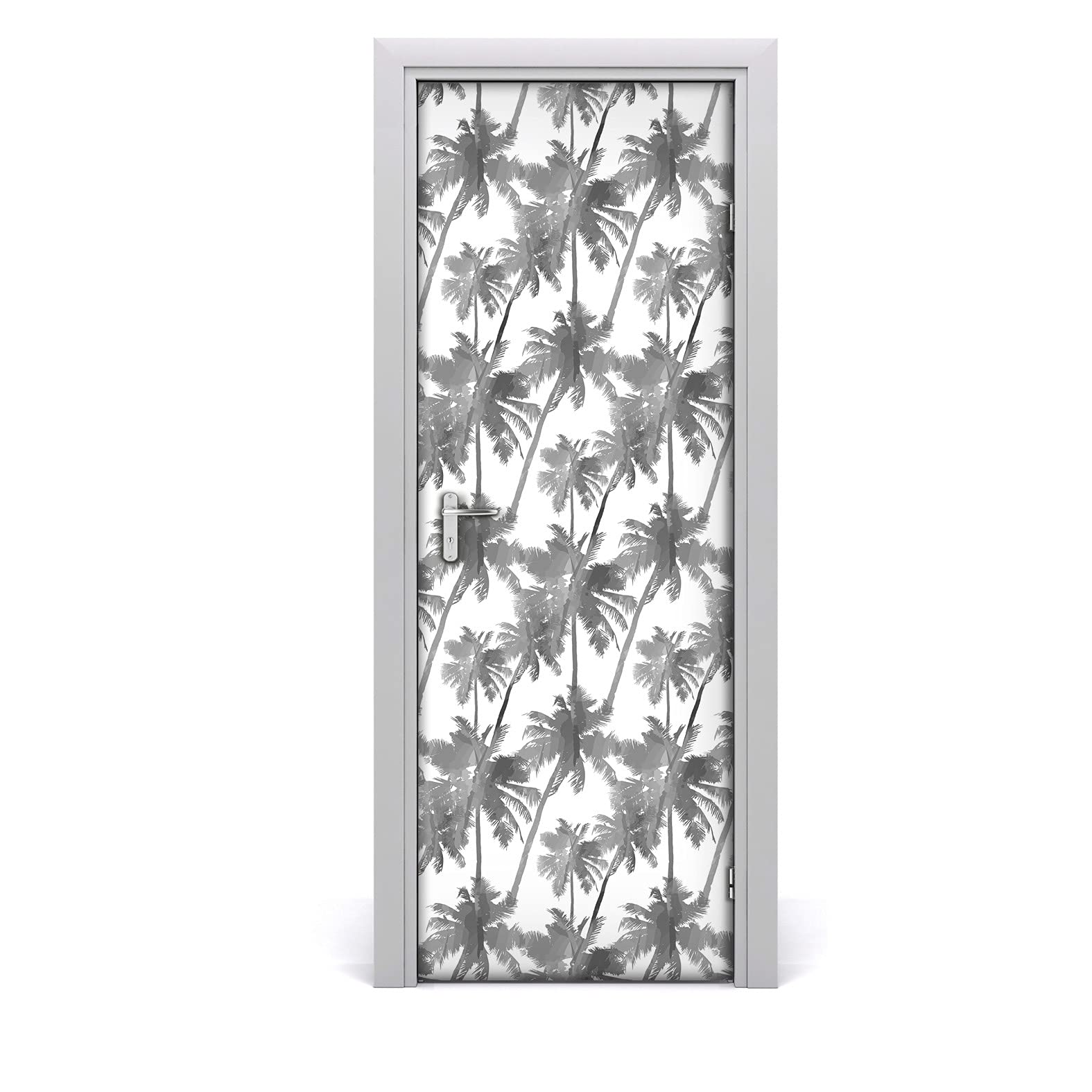 Décoration de porte paumes exotiques pour créer une ambiance jungle urbaine