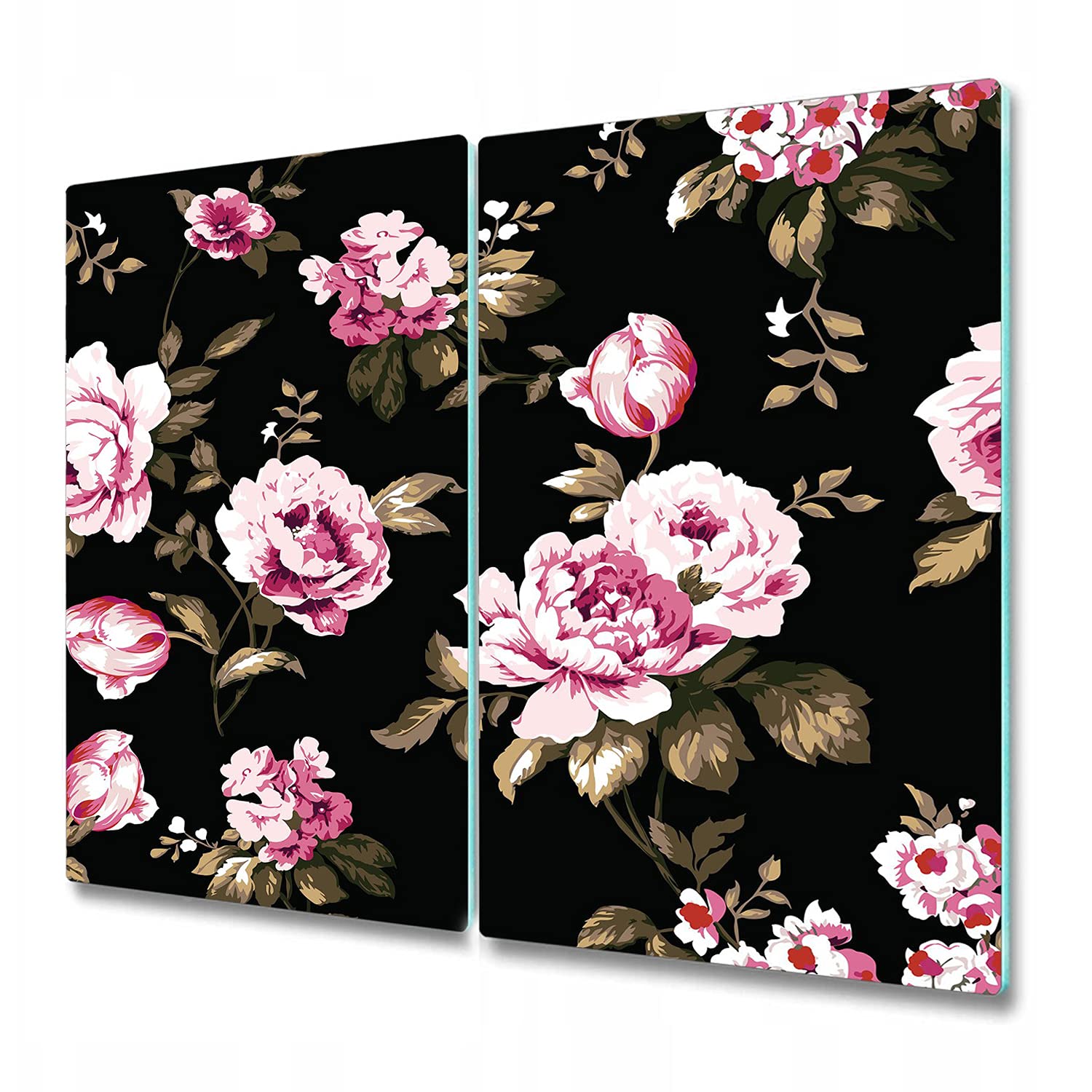 Protection plaque induction Fleurs blanches dans une eau zen