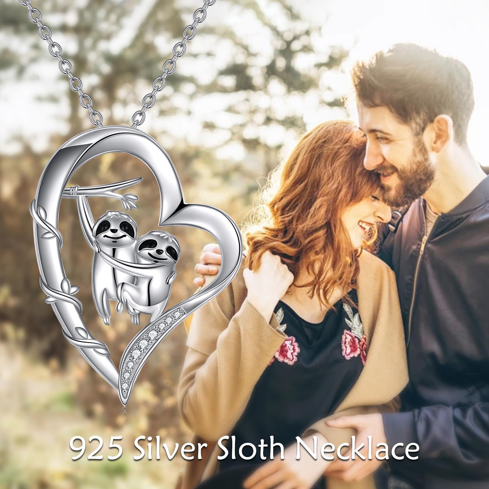 YAFEINI Frosch/Löwe/Koala/Flamingo/Elefant Kette für Damen Silber 925 Herz Haslkette Anhänger Schmuck Geschenke für Damen Mädchen