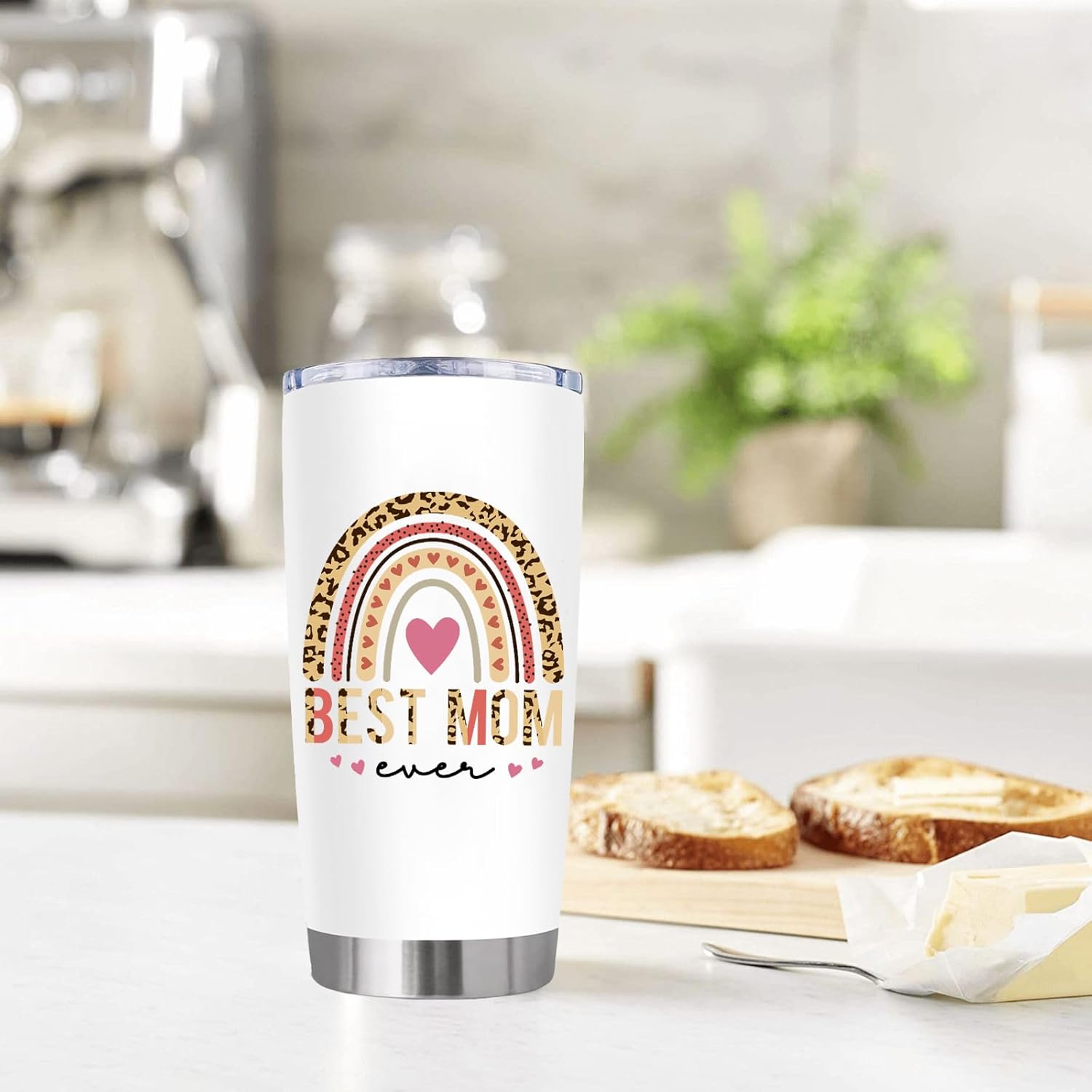 Best Mom Ever Tumbler with Lid 20 oz, Stainless Steel Insulated Coffee Mug, Christmas Birthday Gifts for Mom from Daughter Son, Mothers in Law, Mama, Grandma - Image 4