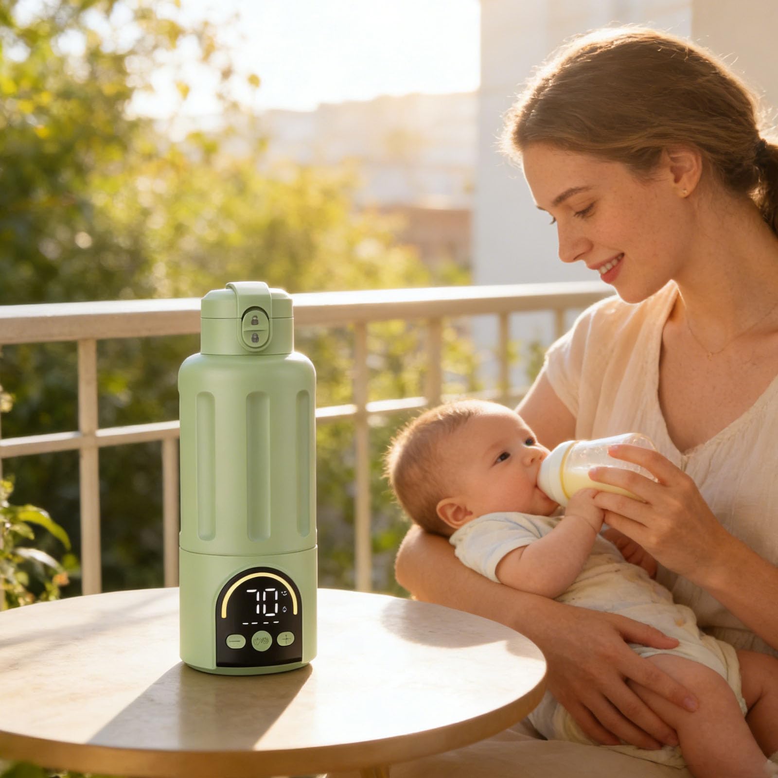 Chauffe-biberon sans fil pour nouveau-né et enfant - 500 ml