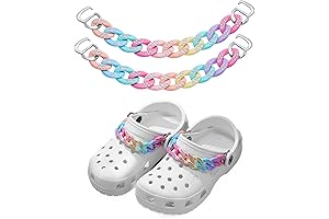 2 Pairs Croc Charms Chain for Girls' Clog Sandals