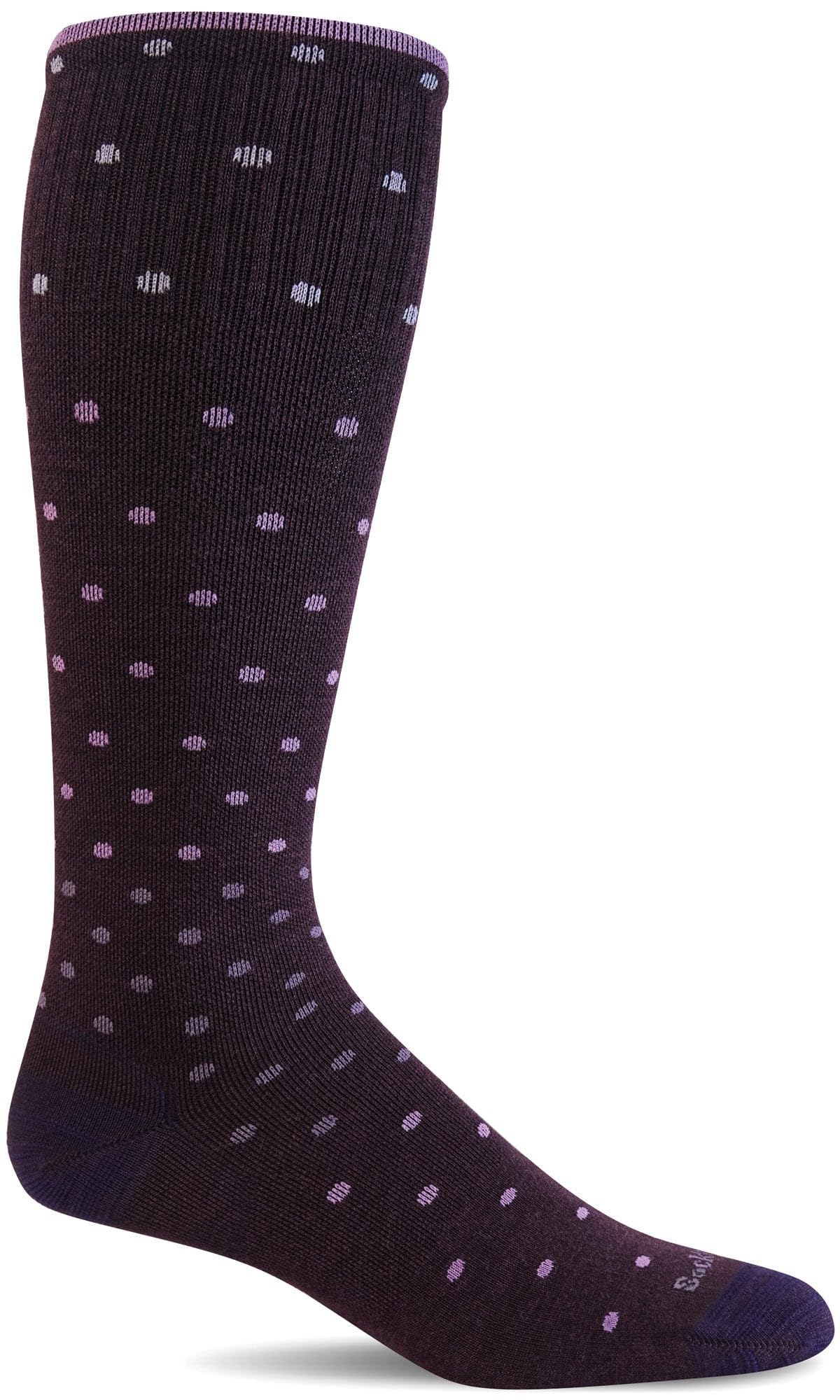 Sockwell Women's On the Spot Moderate Graduated Compression Sock Medium-Large Blackberry