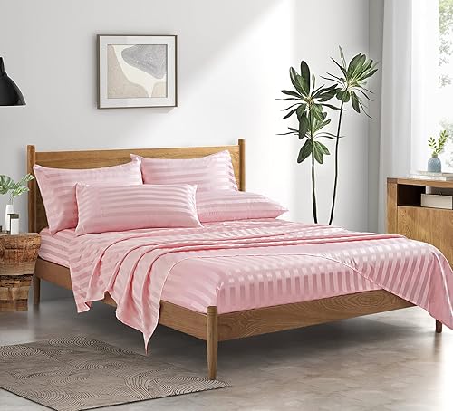 Miniatura 94 de P Pothuiny Sábanas de satén King (6 piezas, negro) – Juego de sábanas de satén sedoso de lujo tamaño King, juego de sábanas extra suaves, 1 sábana