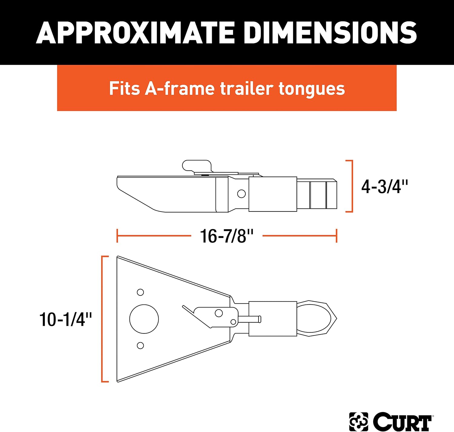 CURT 25227 Sleeve Lock A-Frame Coupler