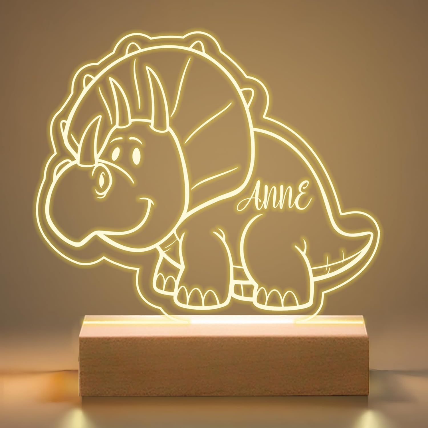 Personalized Tractor Night Light Customized Night Light with Name Boy's Room Kid's Bedroom Decor Children's Light Remote Control Night Lamp with 7 Light Colors
