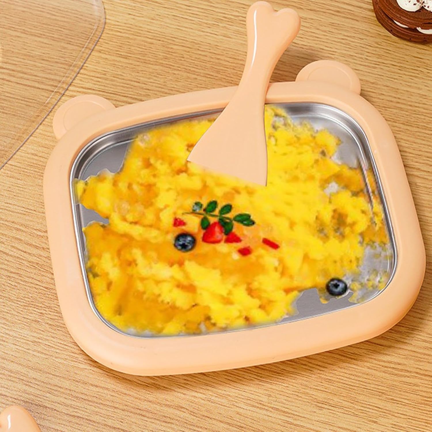Tray For | Stainless Steel Instant Manual Freezing – Home Rolling Making Kit,Dessert Yogurt Sorbet Kitchen Countertop Kids Adults Family Fun