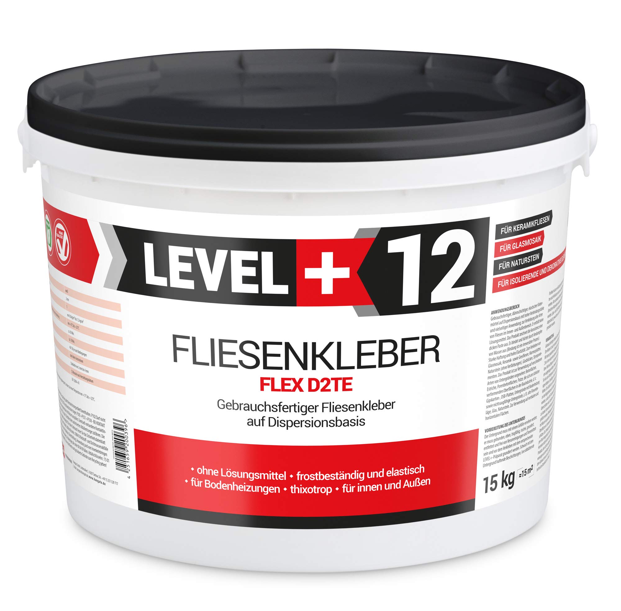 12 Fliesenkleber D2TE - Dispersionskleber für Innen & Außen