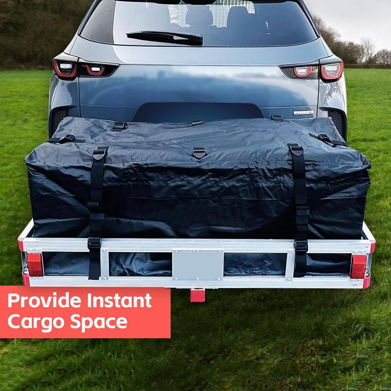 Hitch Cargo Carrier for RV's, Trucks, SUV's, Vans, Cars with 2" Hitch Receiver - 500-lb Load Capacity Vehicle Cargo Baskets