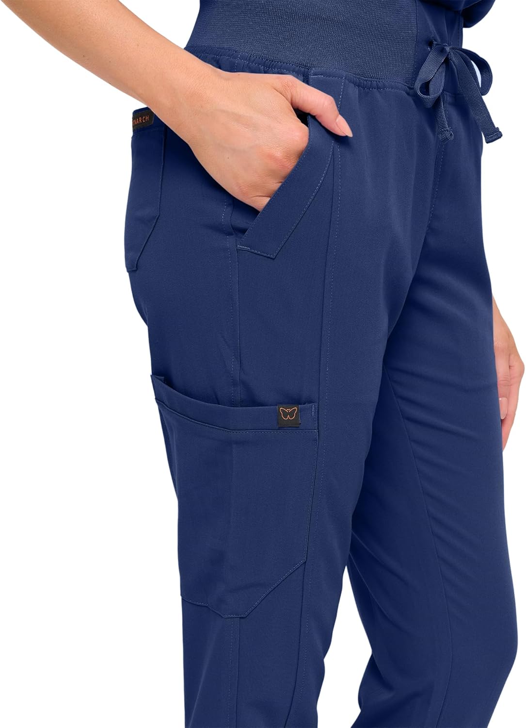 Monarch Uniforms Womens Jogger Scrub Set with Oversized Scrub Top with Mandarin Collar. Supreme Comfort Scrub Set for Women