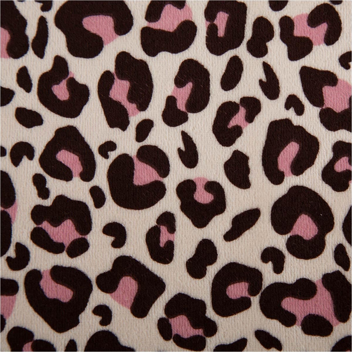 Nicki Velour Cotton Leo Beige Brown Pink 1.50 Wide Fabric Sold by the Metre Ideal for Sewing & DIY (150 cm Width)