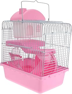 Ipetboom Gaiola Para Ratos 2 Peças Gaiola Para Ratos Gaiola Para Animais De Estimação Acessórios Esportivos Dispensador Automático De Água Gaiola Para Ouriço Gaiola Para Hamster