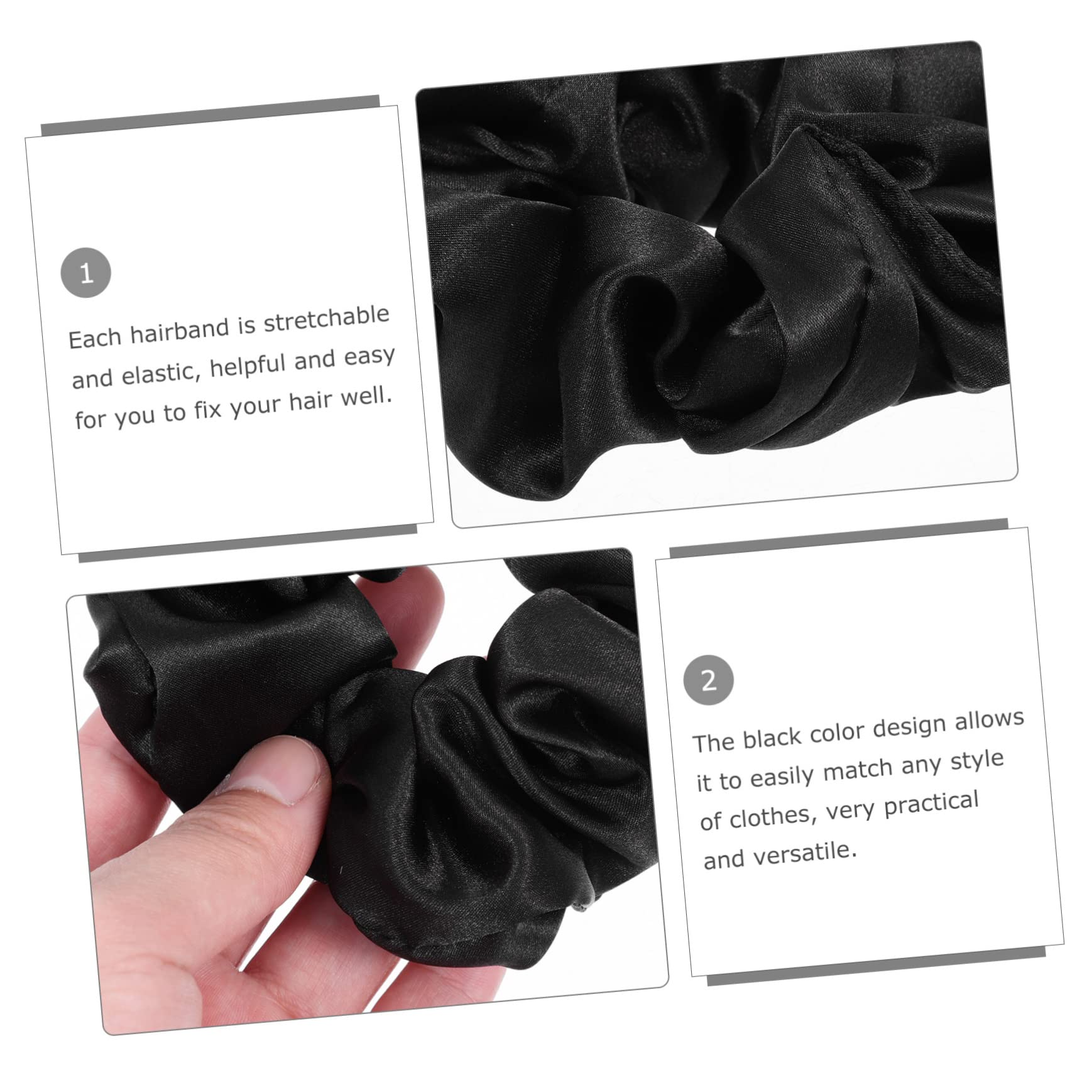 MAGICLULU 15 Stk Haarband aus Seide haarschmuck Haarbänder Haargummi für Frauen Haargummis aus Baumwolle Tiara krause elastische Haargummis Kopfschmuck für Mädchen Einfach und vielseitig