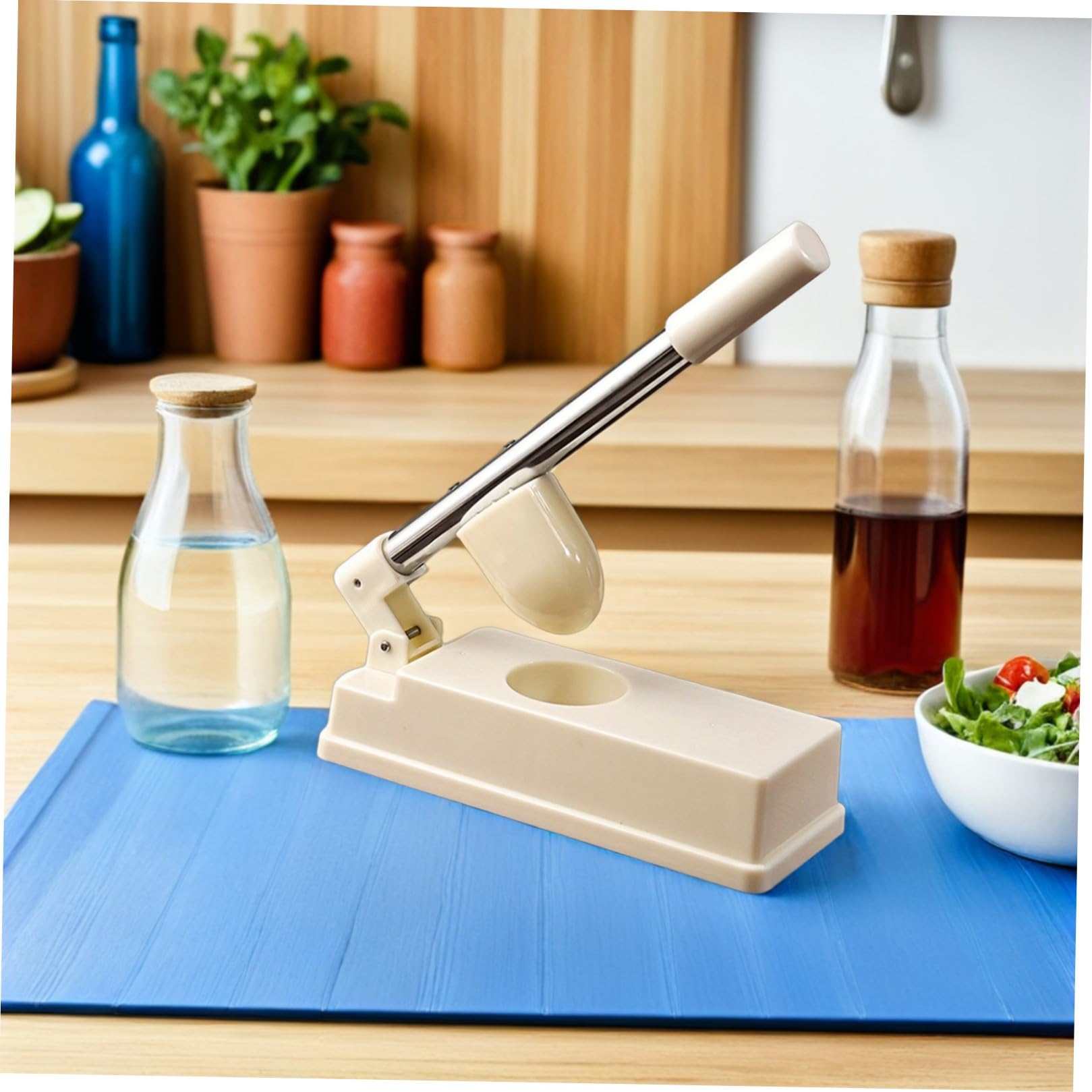 Veemoon Stampo per Pressare Involtini Wonton e Gnocchi, Pressa per Pasta Manuale Manico Esteso, Utensile da Cucina per Impasti e Empanadas, Facile da Pulire, per Preparazioni Fatte in