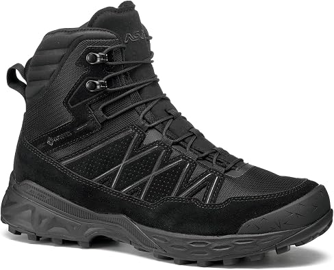 ASOLO Mens TAHOE TACTICAL MID GTX Hiking Shoes | Waterproof Breathable Comfortable Cushioned Suede Boots for Fastpacking in Rugged Terrains