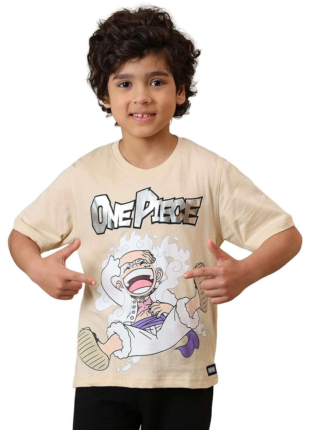 Kidsville Official One Piece Luffy Gear 5 Graphic Anime Printed Regular Fit Cotton Tshirt for Boys - Review, Price and Buying Guide