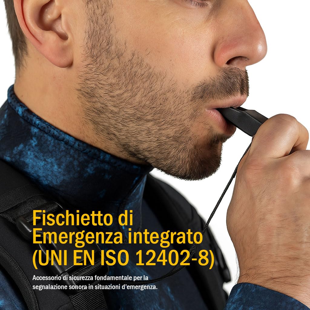 Schienalino in Neoprene con Zavorre Namaka | Per Apnea, Pesca Sub, Snorkeling | Supporto Zavorra o Galleggiante – Gilet Regolabile Multifunzione