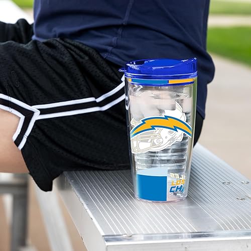 Miniatura 179 de Rico Industries NFL - Vaso clásico de fútbol americano de doble pared, 16 oz o 20 onzas, tapa W