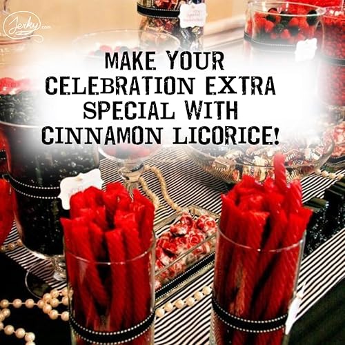 Miniatura 4 de Paquete de 3 rizos de regaliz de canela, caramelos de Navidad a la antigua, caramelos de regaliz masticables sin grasa, regalo divertido, delicioso