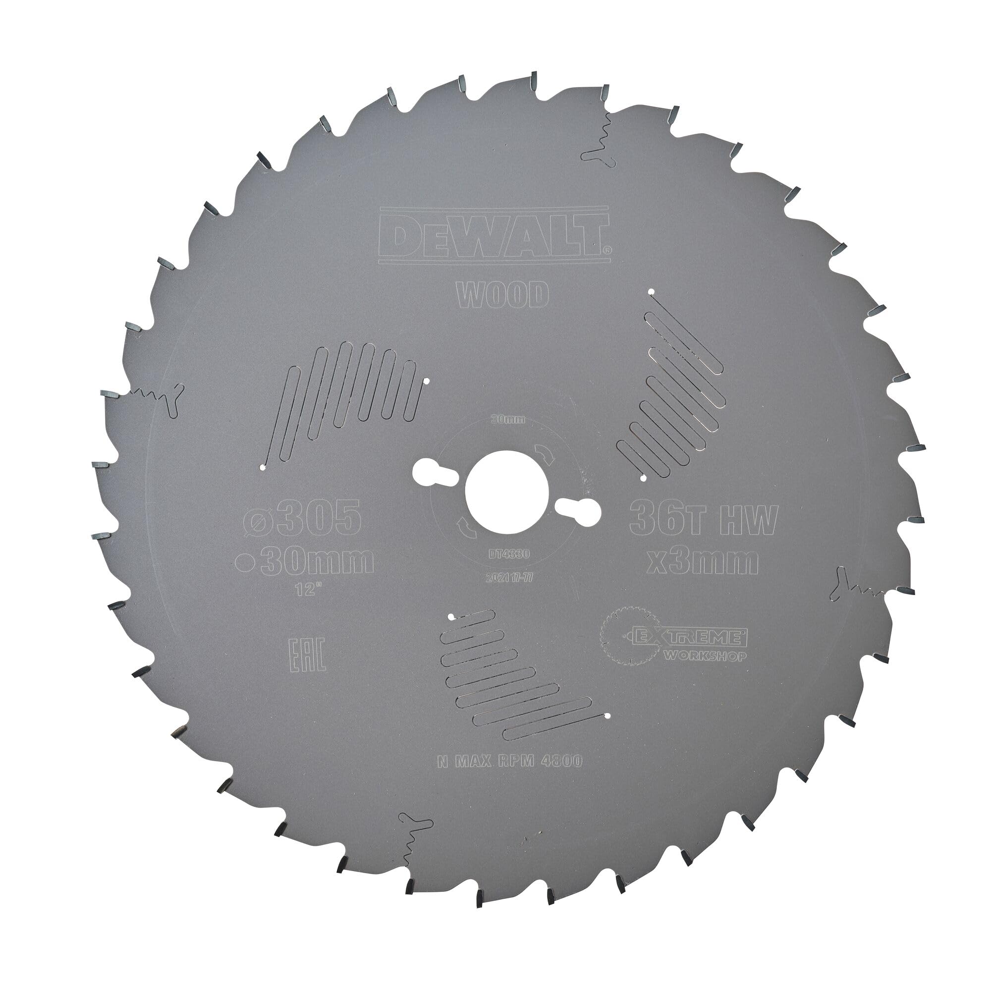 DEWALT DT4332-QZ Lame de scie circulaire, Argent