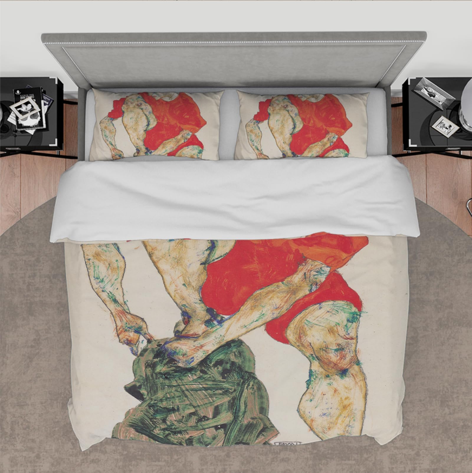 Housse de couette Egon Schiele un havre de paix artistique et coloré dans votre chambre
